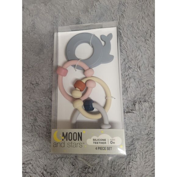 Moon and Stars Silicone Teethers - Picture 1 of 1